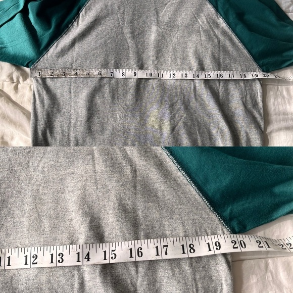 Disney Grumpy Dwarf Graphic Baseball Tee S Grey / Green - Picture 7 of 9